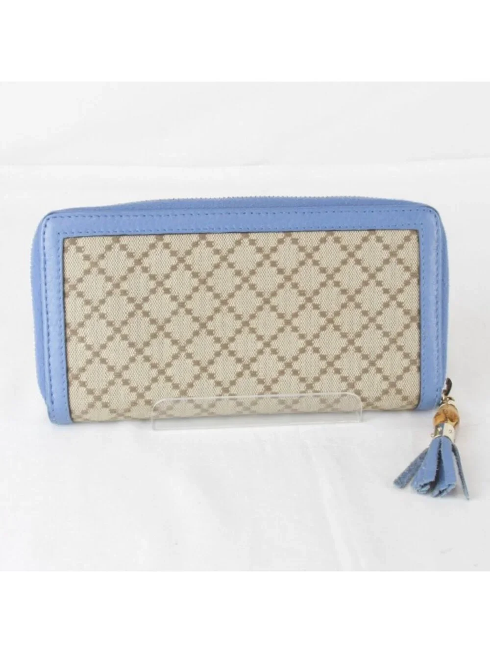 Gucci Wallet Canvas Leather Blue - Picture 2 of 10